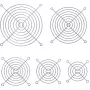 InLine tuuletinsuojaritilä metalli kromattu, 120x120mm