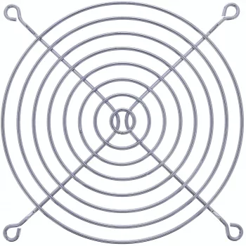 InLine tuuletinsuojaritilä metalli kromattu, 120x120mm
