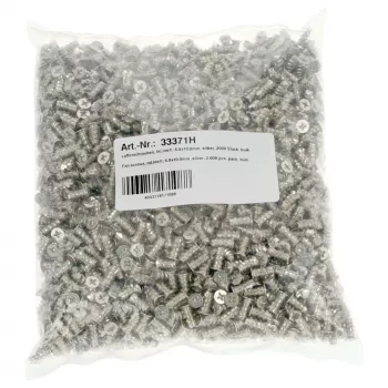 InLine tuuletusruuvit 5,0x10,0mm hopea 2 000 kpl:n pakkaus