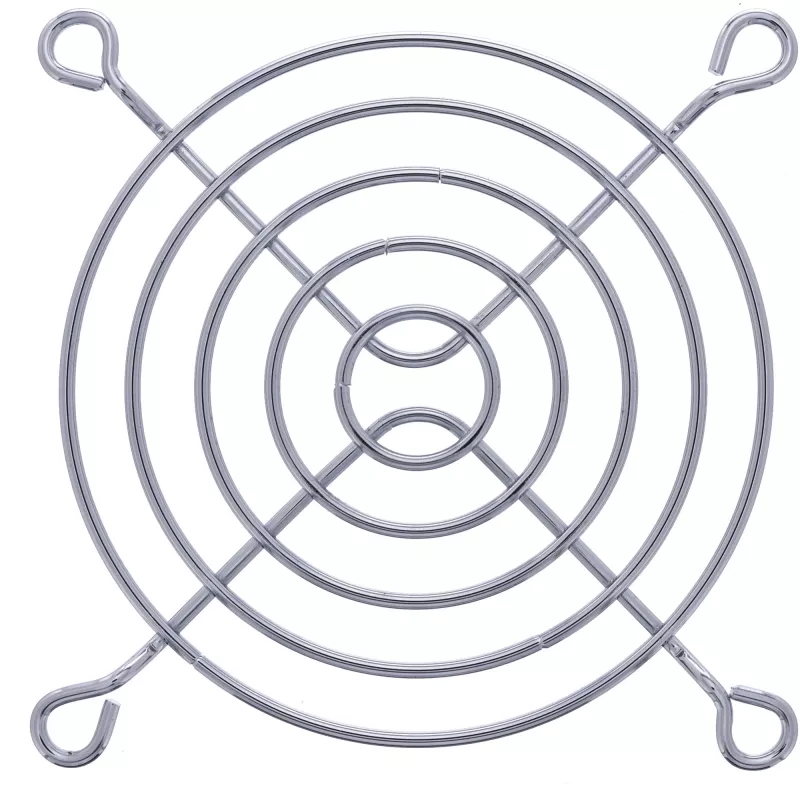 InLine tuuletinsäleikkö metalli kromattu, 80x80 mm
