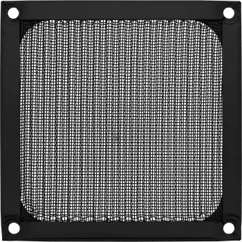 InLine tuuletinsäleikkö alumiinifiltteri, musta, 92x92 mm