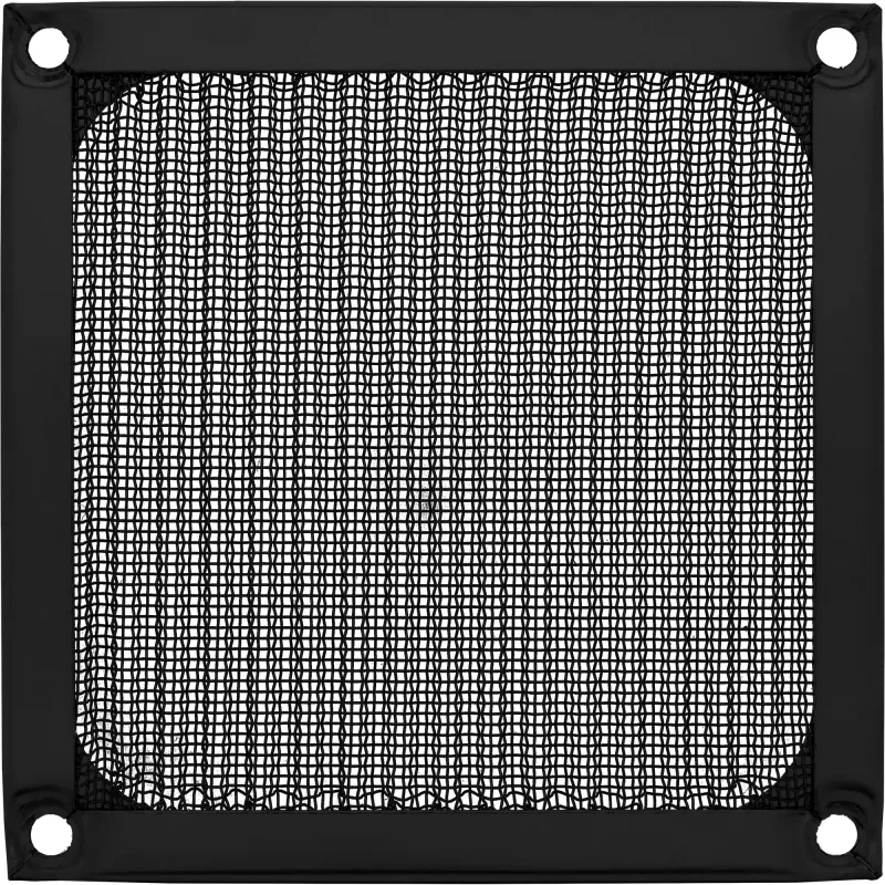 InLine tuuletinsäleikkö alumiinifiltteri, musta, 92x92 mm