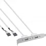 InLine korttipaikkasovitin 2x USB 2.0 Type-A -liitin 2x 5-pin sisäiseen liittimeen 0,3m