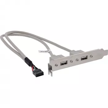InLine USB 2.0 korttipaikkasovitin 2x USB Type-A -liitin 1x 10-pin-liitäntään 0,35 m