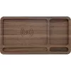 Organizer InLine WoodCharge Qi-latauspinnalla ja USB-virtalähteellä