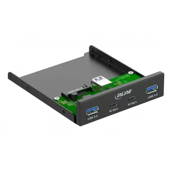InLine 33456C asemapaikan peitelevy 8,89 cm (3,5 tuumaa) I/O-porttien peitelevy musta