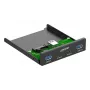 InLine 33456C asemapaikan peitelevy 8,89 cm (3,5 tuumaa) I/O-porttien peitelevy musta