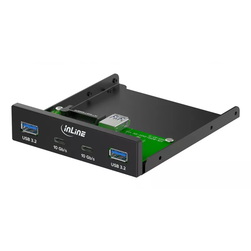 InLine 33456C asemapaikan peitelevy 8,89 cm (3,5 tuumaa) I/O-porttien peitelevy musta