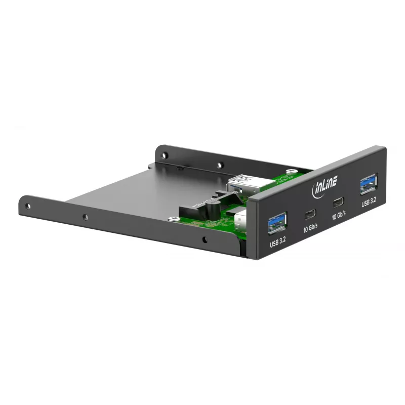 InLine 33456C asemapaikan peitelevy 8,89 cm (3,5 tuumaa) I/O-porttien peitelevy musta