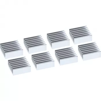 InLine IC-piirijäähdytyssiili, itseliimautuvat jäähdytysrivat, 8 kpl