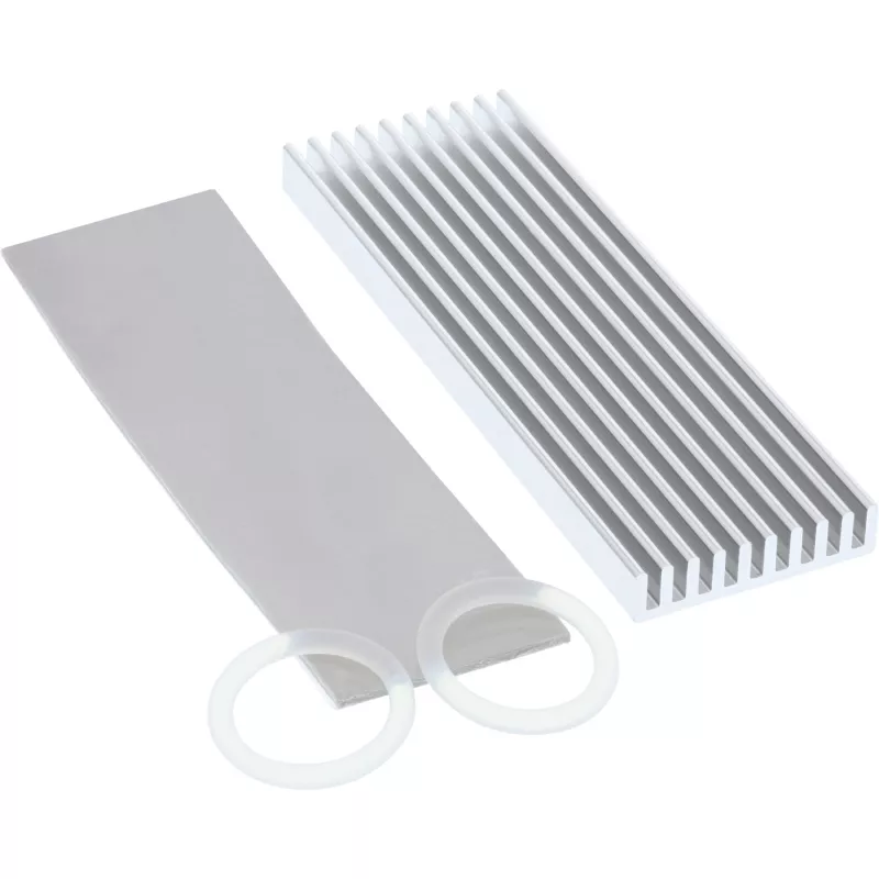 InLine SSD-jäähdytin, jäähdytysrivat / jäähdytyssiili, sopii M.2 SSD:lle