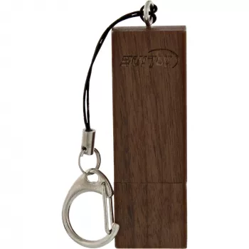 InLine USB 3.0 flash-asema, woodline walnut, avaimenperällä, 64 GB