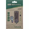 InLine USB 3.0 flash-asema, woodline walnut, avaimenperällä, 64 GB