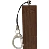 InLine USB 3.0 flash-asema, saksanpähkinäpuu, avaimenperällä, 128 GB