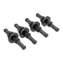 InLine tuulettimen tärinänvaimennin, kaikenkokoisille tuulettimille 60–120 mm, 4 kpl pakkaus