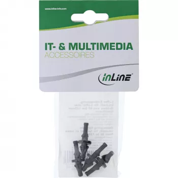InLine tuulettimen tärinänvaimennin, kaikenkokoisille tuulettimille 60–120 mm, 4 kpl pakkaus