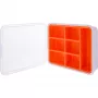 InLine pienmateriaalilaatikko, 7 lokeroa, 180 x 140 x 40 mm, oranssi