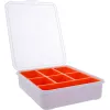 InLine pienmateriaalilaatikko, 7 lokeroa, 180 x 140 x 40 mm, oranssi