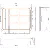 InLine pienmateriaalilaatikko, 7 lokeroa, 180 x 140 x 40 mm, oranssi