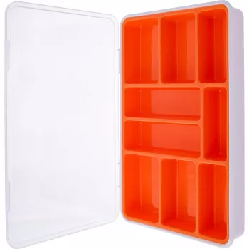 InLine pienosalaatikko, 9 lokeroa, 290x185x45mm, oranssi