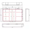 InLine pienosalaatikko, 9 lokeroa, 290x185x45mm, oranssi