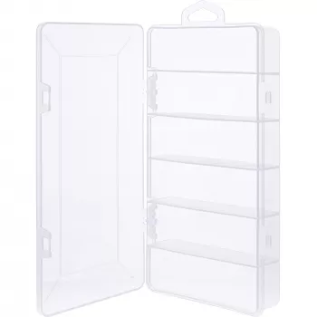InLine pienastialaatiikko, 6 lokeroa, 206x107x33mm, läpinäkyvä