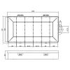 InLine pienastialaatiikko, 6 lokeroa, 206x107x33mm, läpinäkyvä