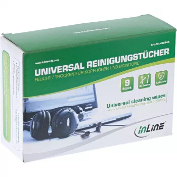 Puhdistussarja InLine 43214A kuulokkeille ja näytöille