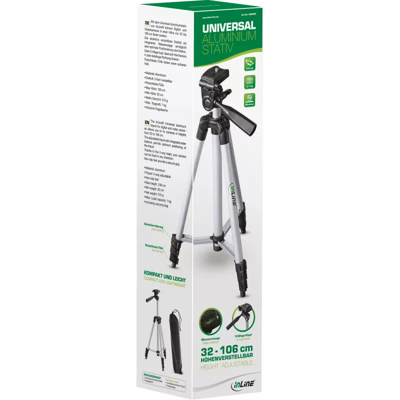 InLine alumiiniteline 3 jalkaa jopa 1,06 m
