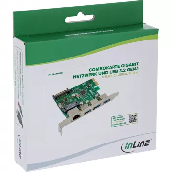 Verkkokortti InLine 51125R Ethernet 1000 Mbit/s PCI Express