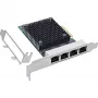 InLine Quad Gigabit -verkkokortti, 4x RJ45 2,5 Gbit/s, PCIe x4, sis. LP-paneelin