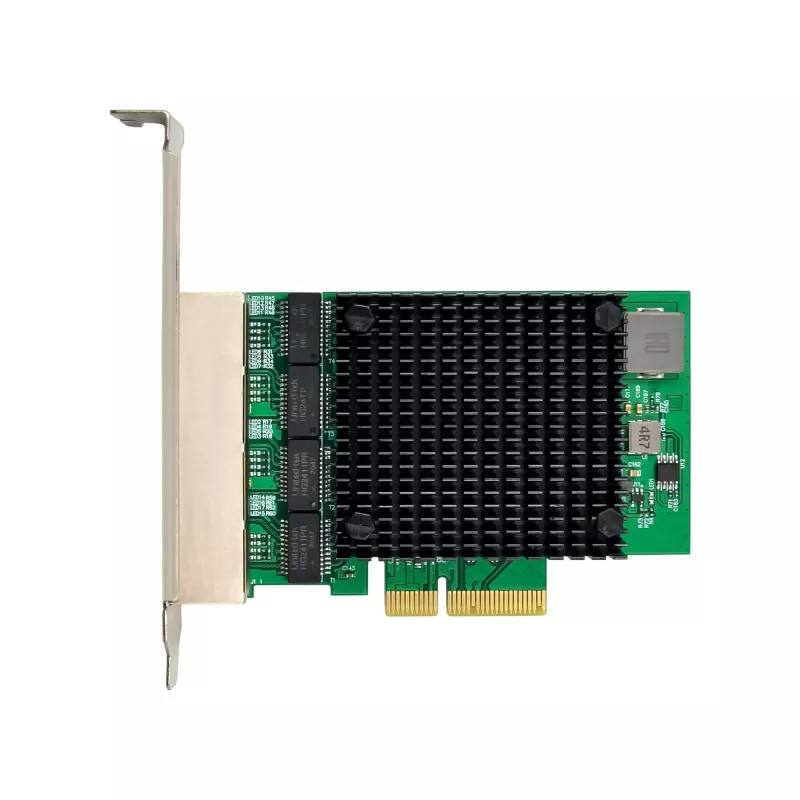 InLine Quad Gigabit -verkkokortti, 4x RJ45 2,5 Gbit/s, PCIe x4, sis. LP-paneelin