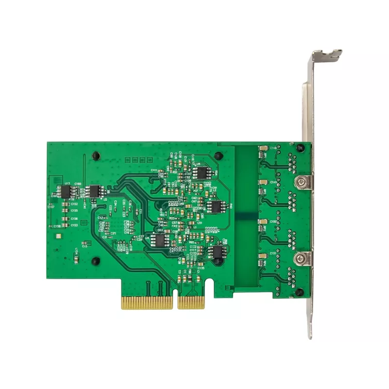 InLine Quad Gigabit -verkkokortti, 4x RJ45 2,5 Gbit/s, PCIe x4, sis. LP-paneelin
