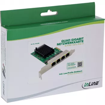 Sisäinen Ethernet-verkkokortti InLine 51127B 1000 Mbit/s PCI Express