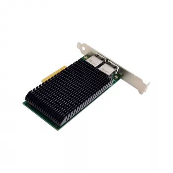 InLine Dual 10-Gigabit -verkkokortti, 2x RJ45 10Gb/s, PCIe x8, sis. LP-kiinnikkeen