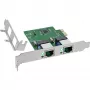 Verkkokortti InLine 51128K Dual Gigabit 2x RJ45 PCIe x1