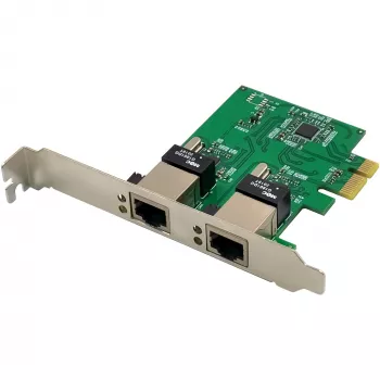 Verkkokortti InLine 51128K Dual Gigabit 2x RJ45 PCIe x1