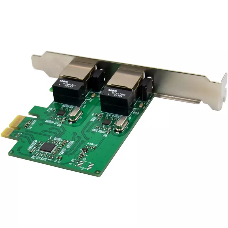 Verkkokortti InLine 51128K Dual Gigabit 2x RJ45 PCIe x1