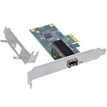 InLine Gigabit-verkkokortti, 1x SFP, PCIe x1, sis. Low-Profile-paneelin