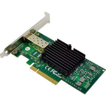 InLine 10 Gigabit -verkkokortti, 1x SFP+, PCIe x8, sis. Low-Profile-paneelin