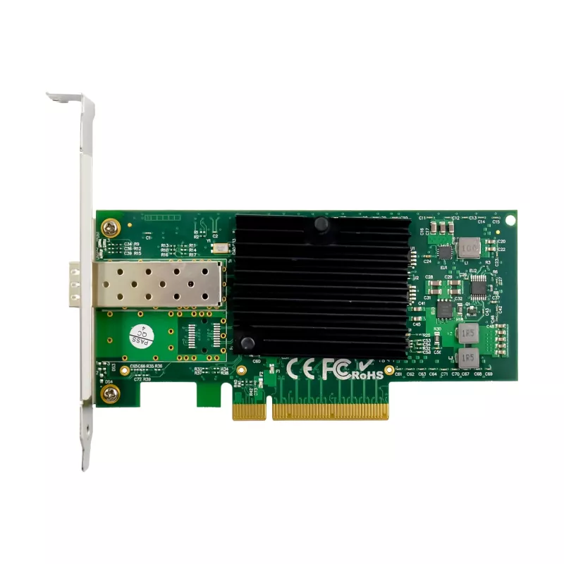 InLine 10 Gigabit -verkkokortti, 1x SFP+, PCIe x8, sis. Low-Profile-paneelin