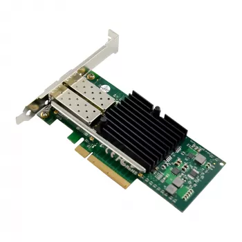 InLine Dual 10 Gigabit -verkkokortti, 2x SFP+, PCIe x8, sis. LP-paneelin