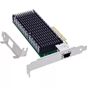 InLine 10-Gigabit-verkkokortti, 1x RJ45 10Gb/s, PCIe x8, sis. LP-paneelin