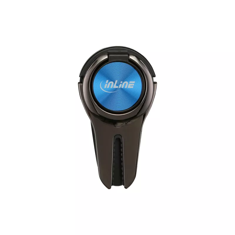 InLine älypuhelimen 3-in-1-autoteline, jalusta, sormipidike, sininen