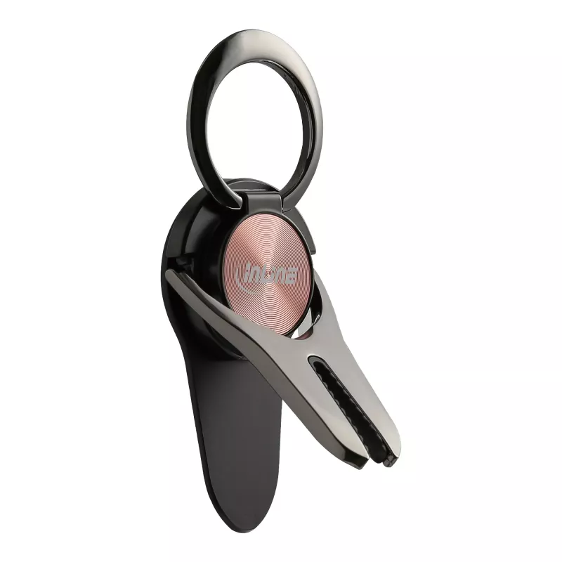 InLine älypuhelimen 3-in-1-autoteline, jalusta, sormipidike, rose gold