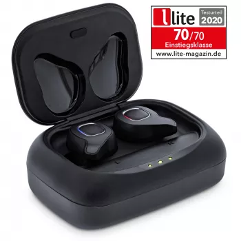 InLine PURE Air TWS, Bluetooth in-ear-kuulokkeet Qi-kotelolla ja varavirtalähteellä