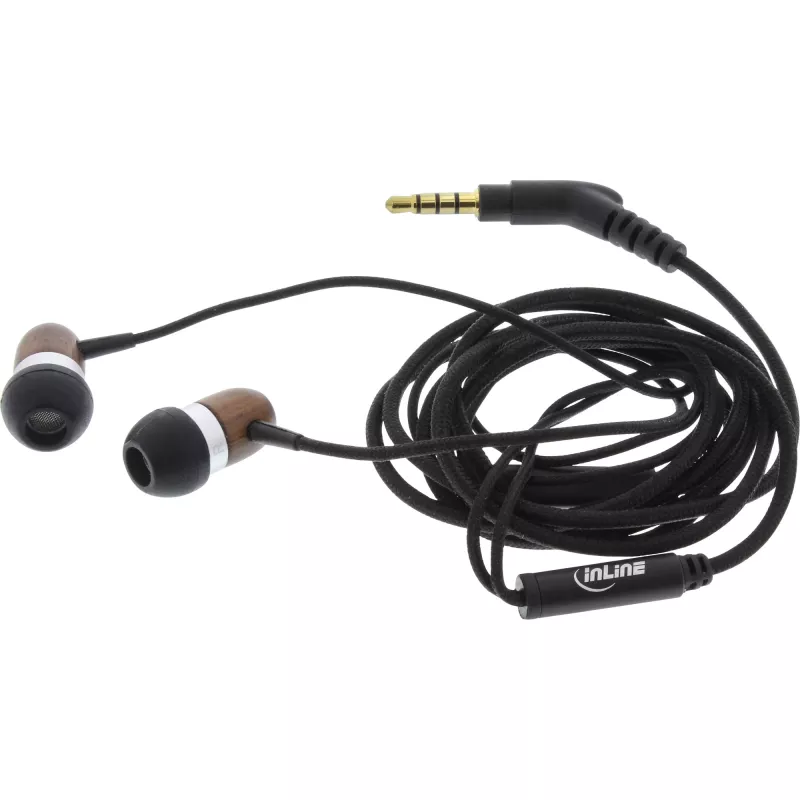 Kuulokkeet InLine woodin-ear in-ear-headset