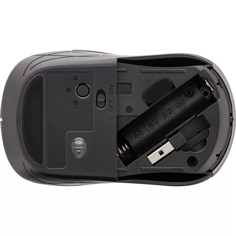 InLine hiiri 3-in-1, Bluetooth + 2x 2,4 GHz, 5 painiketta, optinen, harmaa/musta