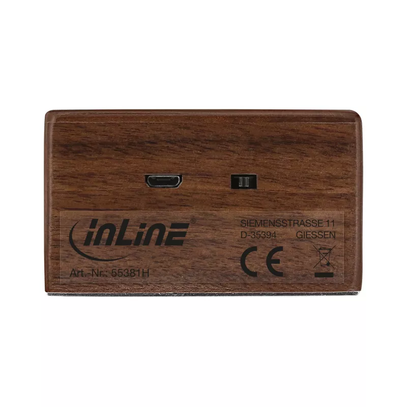 InLine woodbrick, induktiokaiutin aidossa puukotelossa