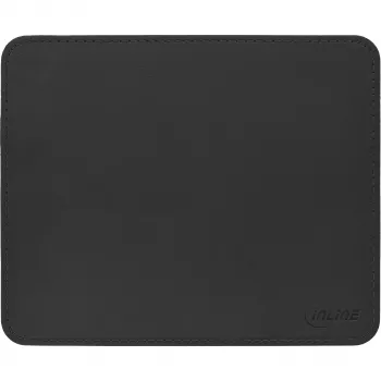InLine hiirimatto Premium PU-nahka musta, 255x220x3mm